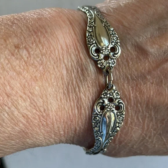 Vintage Silver Spoon Bracelet - Picture 12 of 13